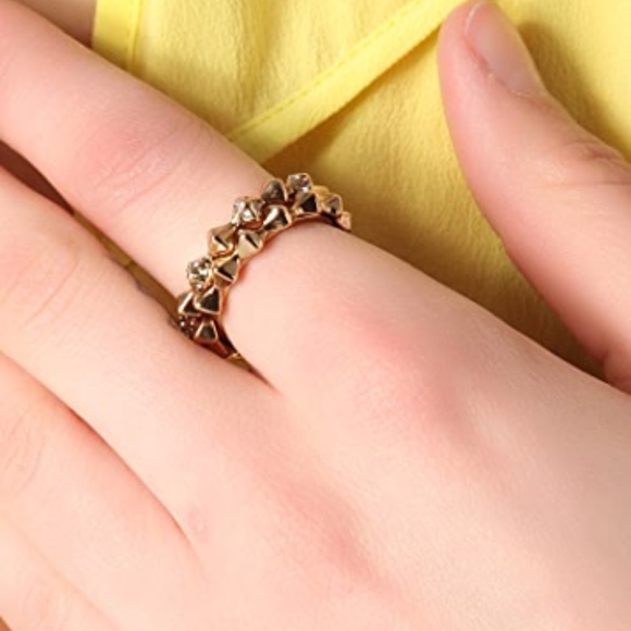 House of Harlow Spiked Ring Set in Rose Gold - Picture 5 of 5